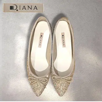 [ 새상품급 ] DIANA 글리터 플랫 펌프스