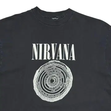레어 초기 90's NIRVANA VESTIBULE 티셔츠 페이드