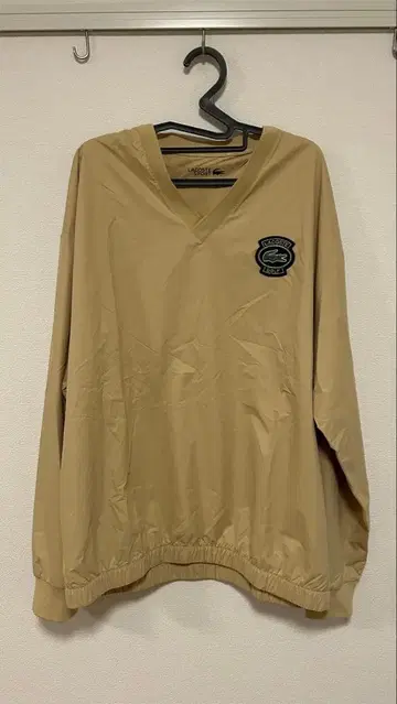 Lacoste V넥 남성용 윈드브레이커 L