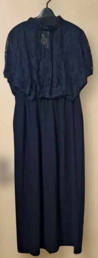 [ 새상품 ] 네이비 레이스 맥시 드레스