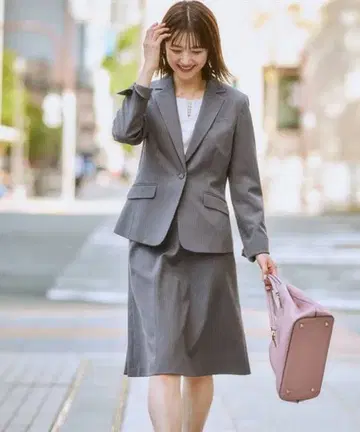 니센 여성용 취업 정장 세트 그레이