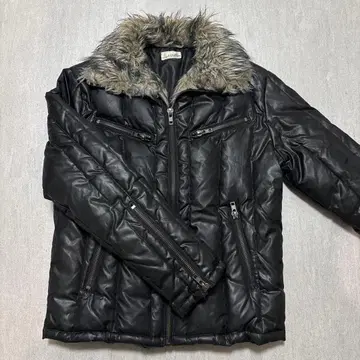 EVOLUTION 에볼루션 인조 모피 부착 다운 자켓