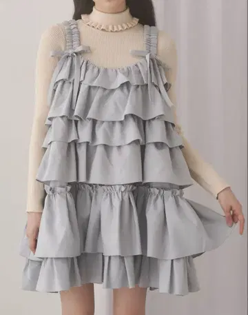 merry jenny 휘핑 크림 미니 원피스