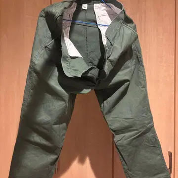 올리브 그린 워크 팬츠
