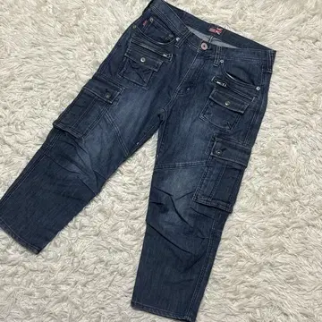 [ 2222 ] 00s [ LYLIC ] Y2K 리릭 데님 카고 팬츠