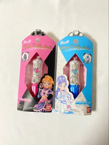 빛의 전사 프리큐어 프리티 업 립 큐어 블랙 큐어 화이트 2종 세트