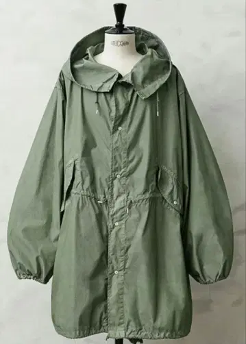 waiper 스노우 카모 모즈 코트 OD 염색