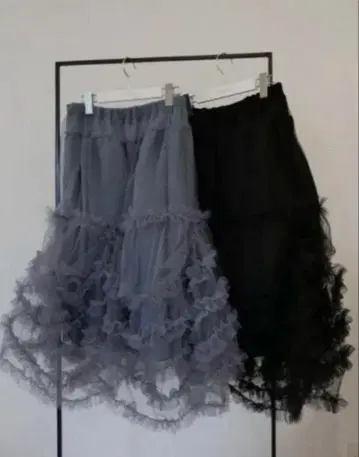 [택 포함] kushu kushu tulle skirt 그레이