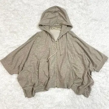 개럴개런트 후드티 오버 사이즈 풀 집업 라이트 그레이 후드