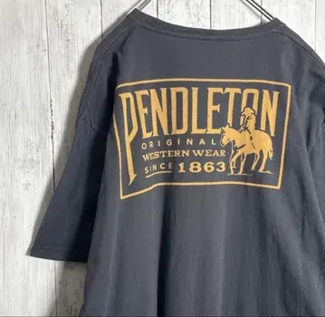 [ 해외 모델 ] 펜들턴 PENDLETO 백 로고 T셔츠