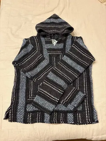 BAJA JOE 멕시칸 후드티 S 블랙 블루 화이트