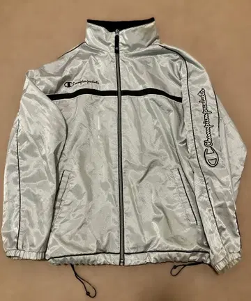 Champion 챔피온 나일론 자켓 실버