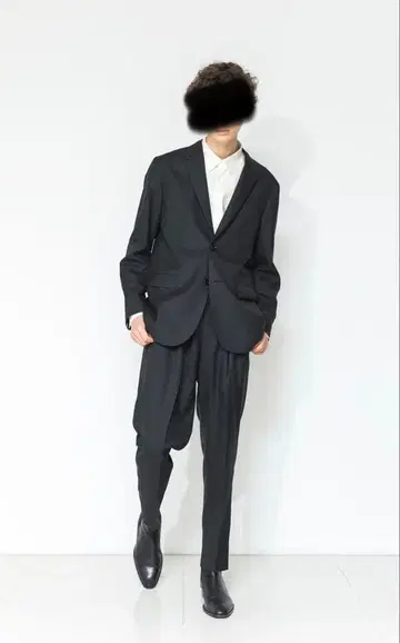 미사용품 MB 하이엔드 비슈 울 슬랙스 차콜 그레이 L 사이즈