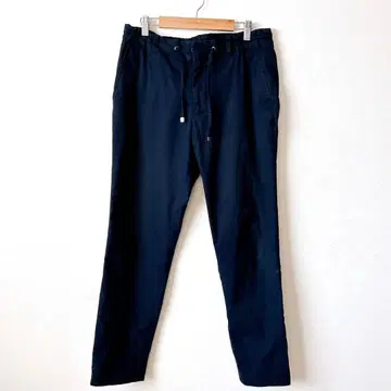 글로벌 워크 이지 팬츠 네이비 L 허리밴딩 끈 하의
