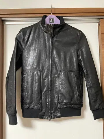 나노 유니버스 싱글 라이더 양가죽 자켓