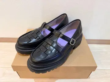 뜨개질 T 스트랩 신발