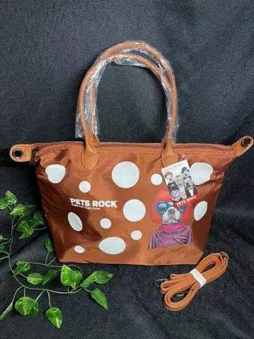 [ 새상품/미사용 ] Pets Rock 백 오렌지 쿠사마 야요이 콜라보