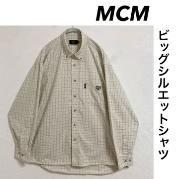 MCM 빅 실루엣 셔츠 원포인트 자수 로고