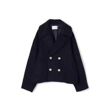 [ MACPHEE 투모로우랜드 ] 시프 파일 숏 피코트 네이비