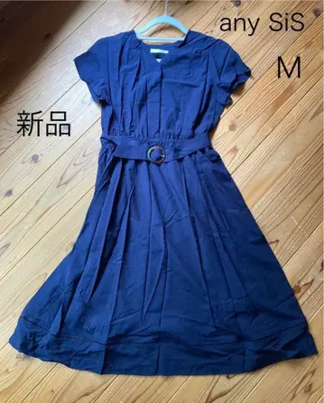 any SiS 네이비 반팔 원피스 M 새상품