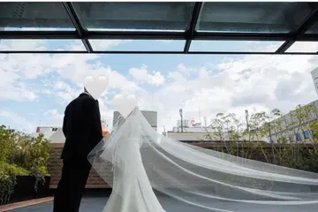 [트리트 드레싱] 웨딩 베일 80 x 250 개더 없음