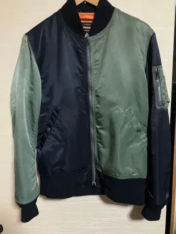 별주! 알파 ma1 콜라보! 레이지 블루! 사이즈 L ALPHA