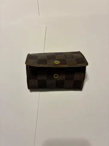 YUKI 체크 무늬 가죽 키케이스