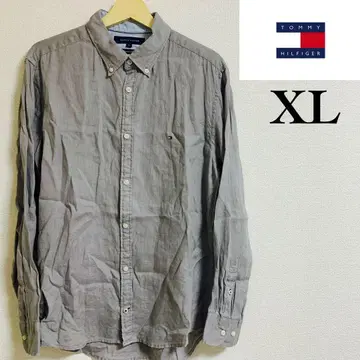 TOMMY HILFIGER 버튼 다운 셔츠 XL 그레이