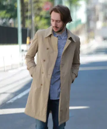 정가 52,800엔 by 마이크로 웨더 트렌치코트 M