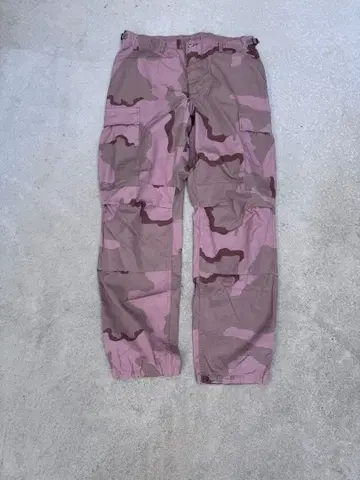 90s 우드랜드 카고 팬츠 핑크 염색
