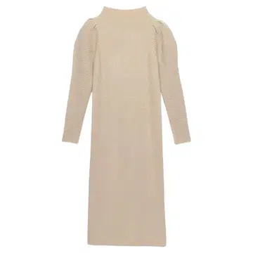 숄더 턱 스트레이트 니트 원피스