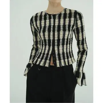 클라네 CLANE 셔링 디자인 블라우스 1