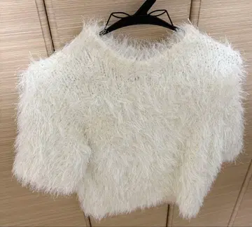 [ 새상품급 ] natural beauty basic 믹스 샤기 니트