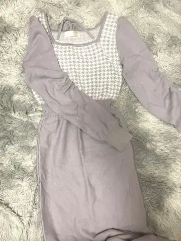 abc une face 롱 원피스 퍼플