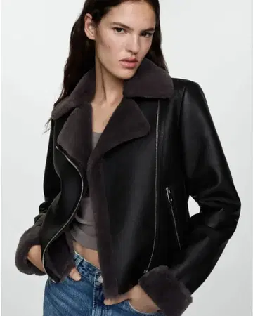 퍼 라이더 자켓 블랙