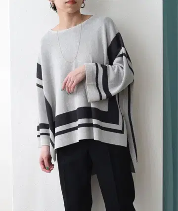 Eimee Law 트리밍 디자인 니트 풀오버