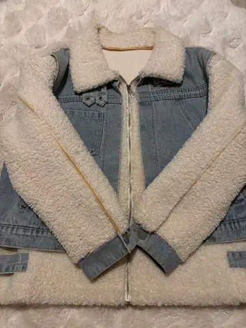 데님 보아 자켓