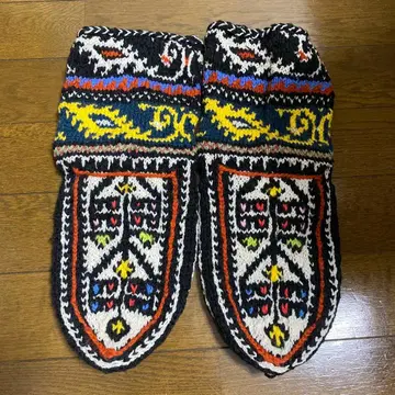 전통 무늬 양말 이란의 손뜨개질 양말 손뜨개질