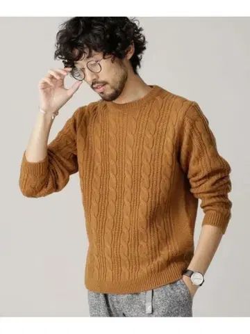 NANO UNIVERSE 케이블 니트