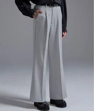 [ 루스 ] 드레이프 와이드 플레어 슬랙스 [ 셋업 가능 ]