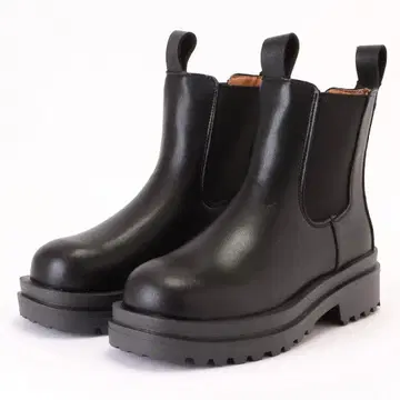 미사용 새상품 통굽 첼시 부츠 숏 기장 레인 사이드 고어 부츠