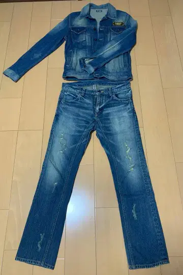 데님 자켓 & 팬츠 셋업