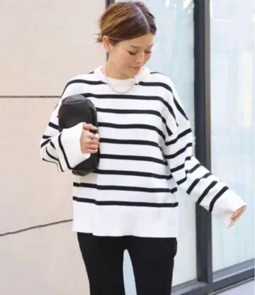 두지엠 클라세 보더 니트 코튼