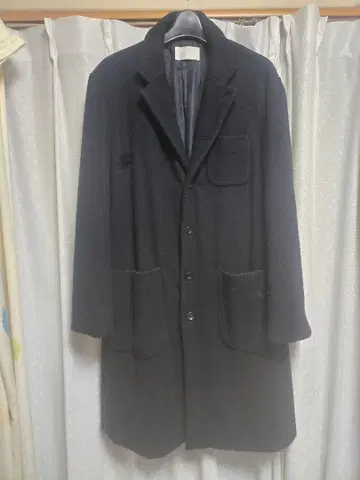 네이비 체스터 코트 TROVE