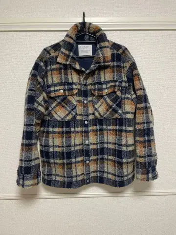 BAYFLOW 네이비 계열 체크 자켓 사이즈 2