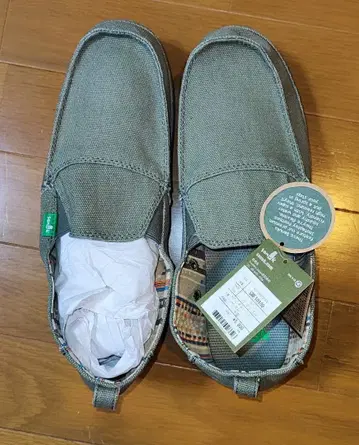 사누크 캔버스 슬립온 Sanuk 28cm 올리브