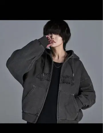 다크 그레이 플리스 후드티 M 사이즈