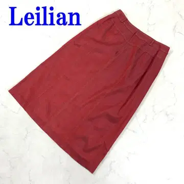 Leilian 레리안 타이트 스커트 빨간색 실크 리요셀 9 C3649