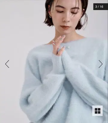 캐시미어 블렌드 보트넥 니트