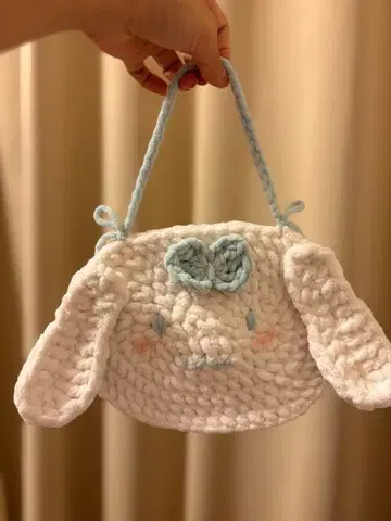 시나모롤 핸드메이드 니트 크로셰 뜨개질